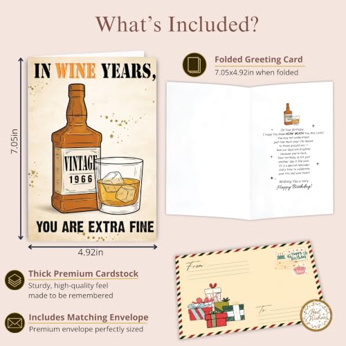 60th Birthday Card, 60th Birthday Cards for Women Men with Seal and Envelope, 60 Year Old Birthdayy Card for Mom Dad Grandma Grandpa Friend Coworker Sister Brother Him Her - color: 60th