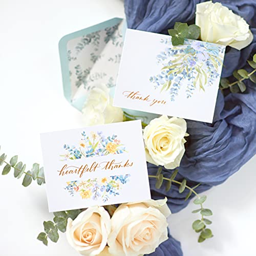 Papyrus Blank Wedding Thank You Cards with Envelopes, Eucalyptus Leaves (20-Count) - color: Eucalyptus Leaves