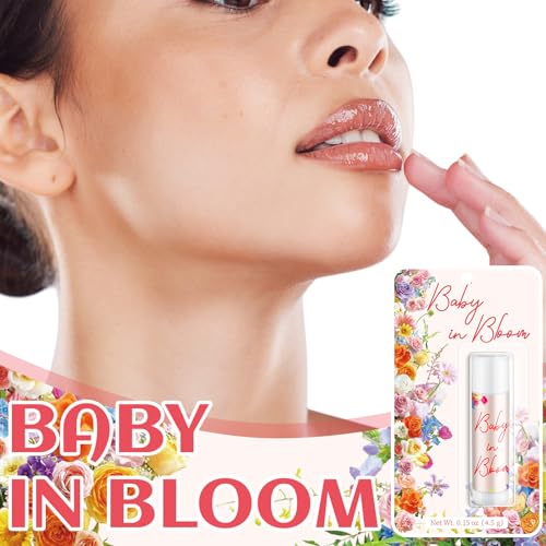 30 Pack Baby in Bloom Party Gifts Baby Shower Games Prizes Bulk Lip Balms Favors for Winners Adults Guests Gender Reveal Favors Decorations Souvenirs Gift Bags Stuffers - style: Baby in Bloom
