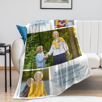 Custom Memorial Blanket with Picture Personalized Sympathy Remembrance Condolences Bereavement Gifts Sympathy Gifts for Loss of Loved One Mother Dad Grandma Grandpa Sister Daughter Friend - color: Design13