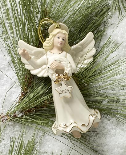 Lenox 897123 2025 Heavenly Angel Ornament, Christmas, Holiday Decorations - style: Angel