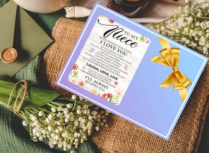 Niece Picture Frame, Wildflowers Wood Photo Frame, Gifts for Niece from Aunt, Birthday Graduation Christmas Wedding Gifts for Niece, To My Niece Frame -a06 - style: Niece