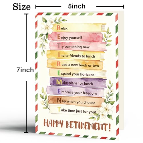 fancu Happy Retirement Card for Women Men - color: ZC-027