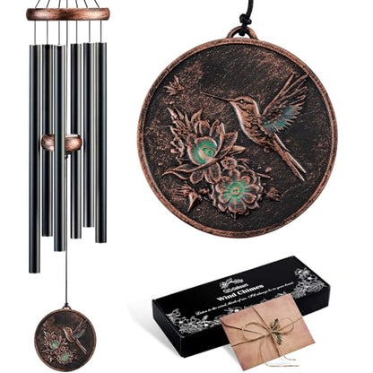 32”Hummingbird Wind Chimes for Outside, Gifts for Women Mom Grandma - size: 32" Hummingbird