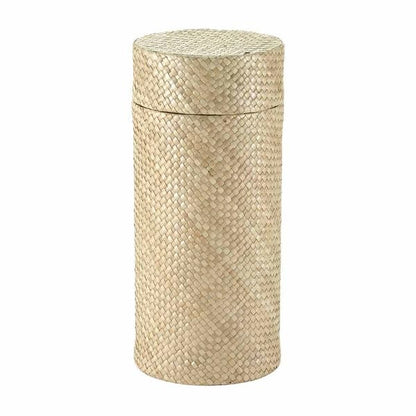 Woven Naturals Palm Tan Scattering Urn for Ashes 200 Cubic inches - color: Palm Tan