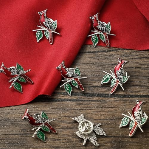Jexine 20 Pcs Cardinal Pins Memorial Funeral Pocket Gifts - style: Special Style