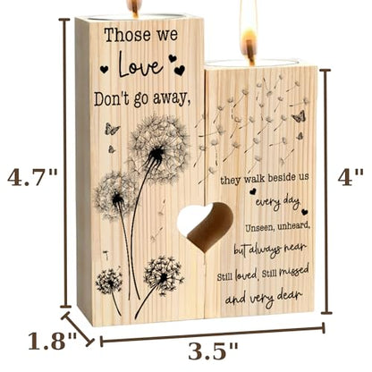 Sympathy Gifts for Loss of Loved One, Bereavement Candle Holders - Condolence Gift, Memorial Gifts for Mother Father Grandma (WE Love) - size: WE LOVE