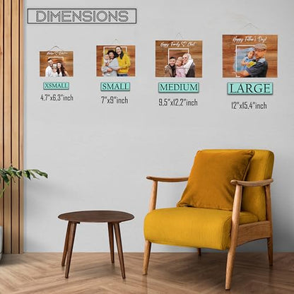 Personalized Wooden Photo Frame Rustic Wooden Picture - color: Frame Design