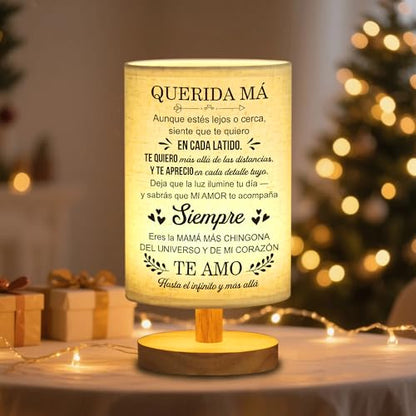 WSYEAR Mom Gifts in Spanish, Regalos para Mujer Table Lamp, Mom Birthday Gifts, Mother Gifts in Spanish from Daughter Son, Regalos De Navidad para Mujer - color: Spanish Mom