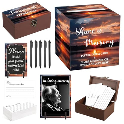 Gilprop 113 Pcs Celebration of Life Share a Memory Cards Set, Dusk - style: Dusk