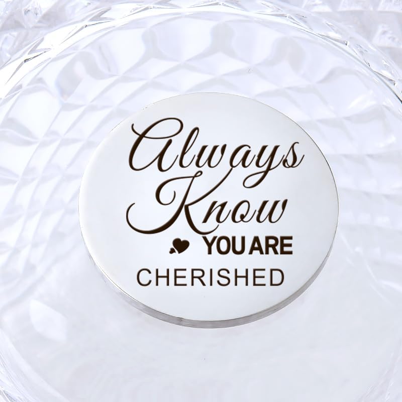YALLNASL Grandma Aunt Mom Mothers Day Gift for Women Wife Grandpa Uncle Dad Fathers Day Presents for Men Husband Pocket Token - color: Always Know