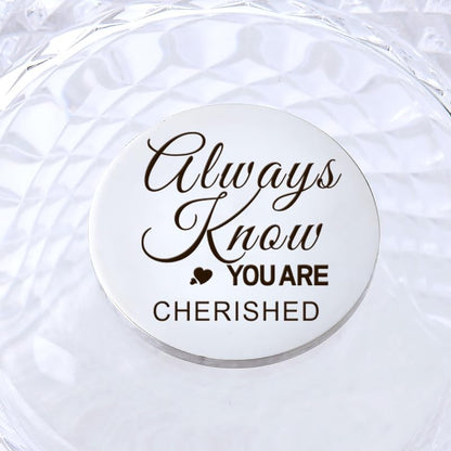 YALLNASL Grandma Aunt Mom Mothers Day Gift for Women Wife Grandpa Uncle Dad Fathers Day Presents for Men Husband Pocket Token - color: Always Know