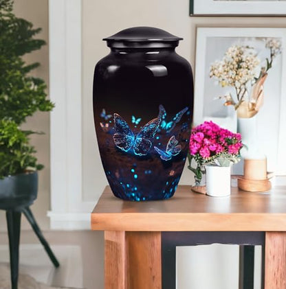 Butterfly Urn for Ashes - Large Cremation Urn for Adults, Men & Women, 10 inch - size: 10 inch Large Urn