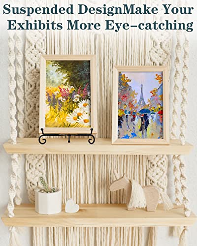 Lzerking Iron Display Stand 10 Packs, 10 Inches Plate Stand for Display | Black Foldable Easel Stand Holder for Photo Frame, Artwork, Collection, Decorative Plate, Book, Office