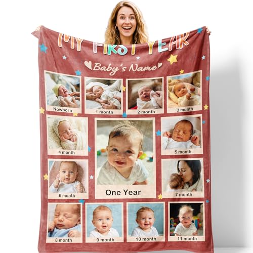 Personalized Blanket with Photos and Text, Custom Photo Blanket for Mom Grandma, Soft Flannel Throw Blankets for Mother’s Day, Customized Picture Gifts for Women, Nana, Wife Mother 02 - color: Mother 02