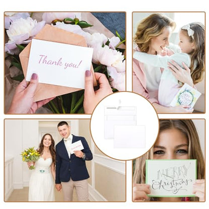 Silunkia 20 Packs White Blank Flat Cards and Envelopes 4 x 6 - color: White, size: 4x6-20pcs