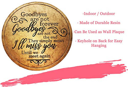 Spoontiques - Garden Décor - Goodbyes Stepping Stone - Decorative Stone for Garden - style: Goodbyes