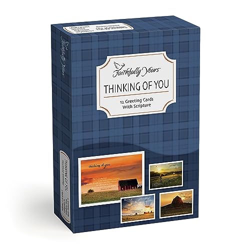 Faithfully Yours Designer Greetings Inspiring Praying for You Boxed Card | Biblical Scripture Verse, Faith Based Sentiment, Boxed Card Set, Matching Envelopes