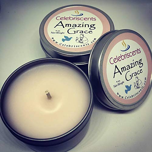 Amazing Grace Floral Heavenly Scented Candle with White Musk Blend