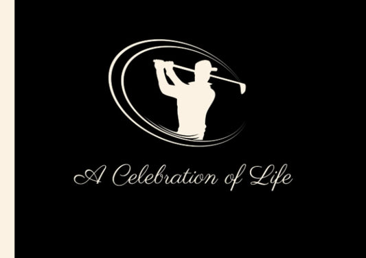 Funeral Guest Book Celebration Of Life | Memorial Service | 200 Guest Entries With Address | Sign In Condolence Book With Share A Memory: 8.5” x 6” Aesthetic Golf Cover | A Celebration Of Life