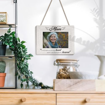 Memorial For Loss Of Mother Picture Frame, Bereavement Gifts For Mom, Sympathy Funeral Condolence Gifts For Loss Of Mother In Law, Memory Mom Picture Frame Fits 4x6”