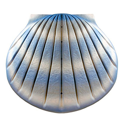 OneWorld Memorials Shell Paper Biodegradable Cremation Urn - Companion - Holds Up to 400 Cubic Inches of Ashes - Aqua Blue Biodegradable Cremation Urn
