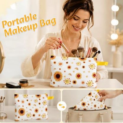 QSEWVZX 10Pcs Sunshine Gift,Unique Care Package with Sunflower Gifts,Self Care Basket for Women Recovery, Friends, Get Well Soon Basket Thinking of You Self Care Boxes for Women Mom