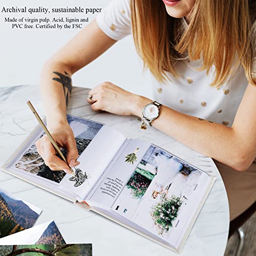 1DOT2 Small Photo Album 4x6, Hold 60 Photos with Memo, Beige - color: Beige, size: 4x6