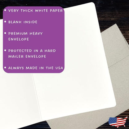 Whitman and Daughter Great Pyrenees Card (1 Premium Card, 5X7 Inch) dog card blank for every occasion like birthday, thank you, or thinking of you - 819