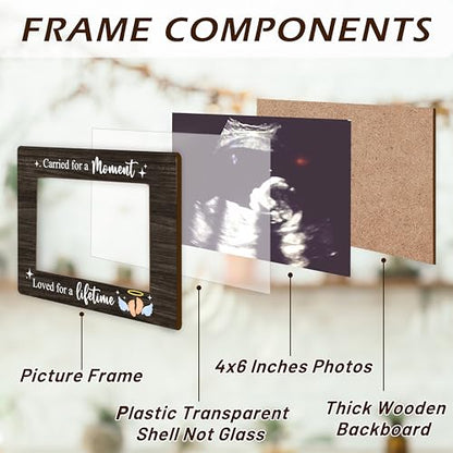 Miscarriage Memorial Picture Frame, Carried For A Moment Photo Frame, Baby Memorial Frames, Baby Loss Remembrance Gifts, Sympathy Gifts For Loss Of Loved Baby, Wooden Picture Frames -A28