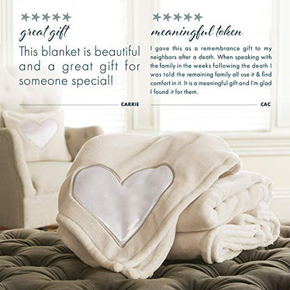 Pavilion Gift Company The Comfort Blanket 19534 Soft Blanket Heavenly Father Psalm 34: 18 Plush Throw Blanket, 60 x 0.5 x 50 inches, Beige - style: Psalm 34:18