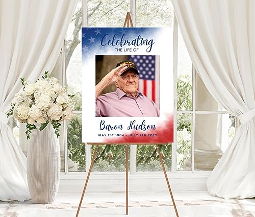 Celebration of Life Funeral Sign - color: Version #12