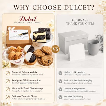 Thank You Gift Basket, Gourmet Food Gifts Baskets, Thank You Gift Baskets For Women, Men, Friends, Family, and Clients by Dulcet Gift Baskets - color: Thank You Gift