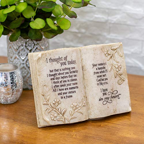 Jozie B 246200 "I Thought of You Today in Memory Book Shape Plaque