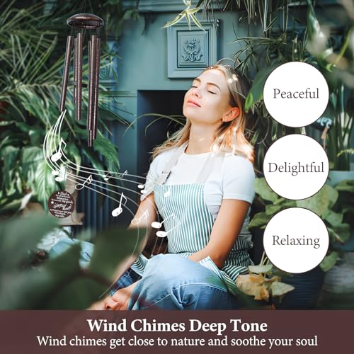 Memorial Gifts for Loss of Dad, 25'' Memorial Wind Chimes for Loss of Father, Sympathy Gifts for Lose of Dad Father, Bereavement/Condolence/Remembrance Gifts - size: Dad