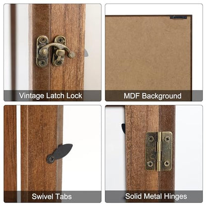 13x16x6 Extra Deep Shadow Box with 3 Removable Panels,Carbonized - color: Carbonized, size: 13x16x6