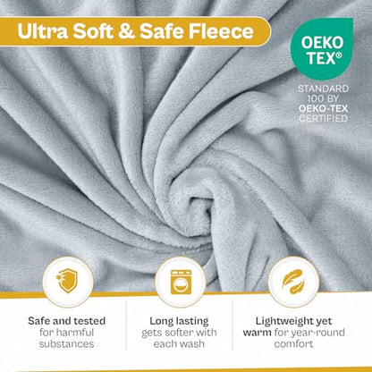 Get Well Blanket - Healing Blanket - Inspirational Blankets for Women/Men - Get Well Soon Gifts - Warm Hugs - Soft Fleece Throw Blanket - Strength - Healing Thoughts (Gray Fleece 50x65) - color: A- Gray Love