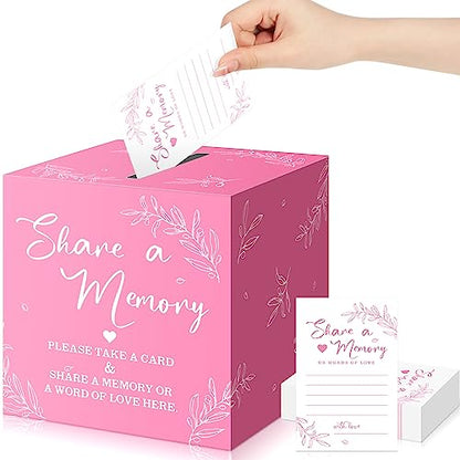 Pajean 50 Share a Memory Cards and Box, Pink, Trendy - color: Pink, style: Trendy