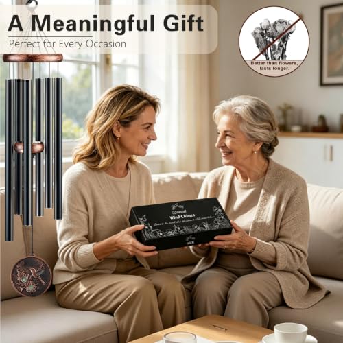 32”Hummingbird Wind Chimes for Outside, Gifts for Women Mom Grandma - size: 32" Hummingbird