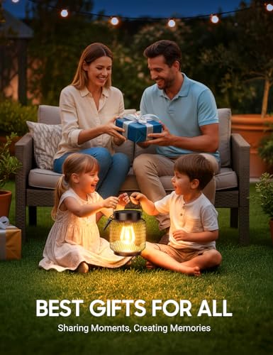 KOOPER Metal Solar Lanterns Outdoor Waterproof, 2 Pack Brighter Hanging Solar Lights for Outside, Up to 15 Hours Modern Hanging Solar Powered Lanterns Lights for Yard Patio Path Tree Garden Decorative - style: 2 Pack