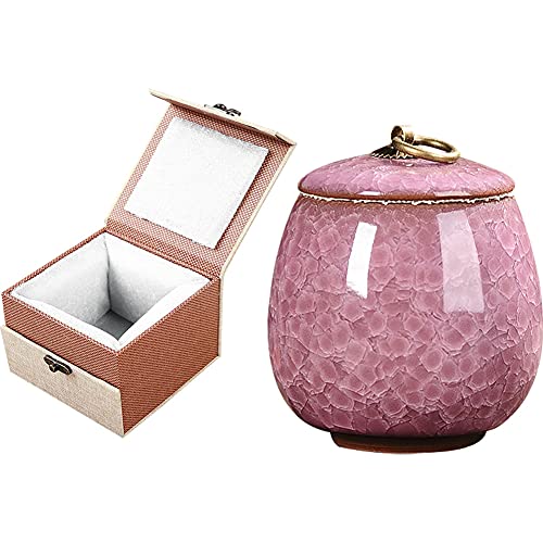 Small Keepsake Urn for Human Ashes with Velvet Box Pet Keepsake Urn Small Cremation Urns Mini Funeral Urn Decorative Urns for Home Decor Fits a Small Amount of Cremated Remains Purple - color: Purple