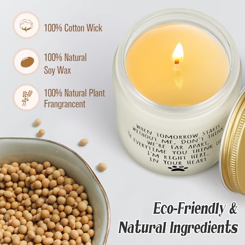 Dog Memorial Gifts for Loss of Dog, Pet Loss Sympathy Gift for Cat | Dog Passing Away Gifts, Pet Memorial Bereavement Present, Remembrance Condolence Grieving Candle for Dog Death, Lavender