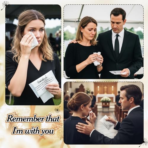 Tenceur 50 Bulk Funeral Tissues Packs Facial Tissue 3 Ply Favor, Classic - style: Classic