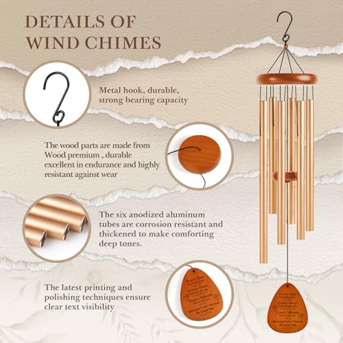 Aurahouse Christian Gifts for Women Men Faith, 36'' Religious Wind Chimes for Outside with Bible Verses, Religious Baptism Inspirational Spiritual Gifts for Women, Christian Birthday Gift - size: 36 in