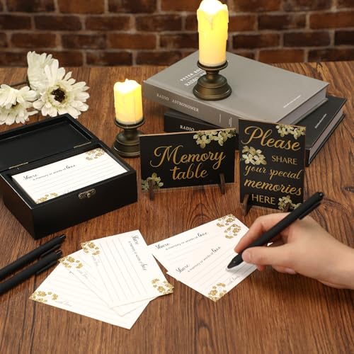 Gilprop 112 Pcs Share a Memory Cards for Celebration of Life - style: flower