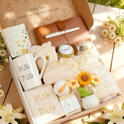 11PCS Sympathy Gift Baskets, Sympathy Gifts for Loss of Loved One, Bereavement Grief Memorial Condolence Gift Basket for Loss,Miscarriage Care Package for Women Hug in a Box Gifts for Loss of Mom Dad