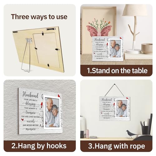 SteadStyle Memorial Gifts for Loss of Husband, Memorial Photo Frame 8x10 In - style: Husband