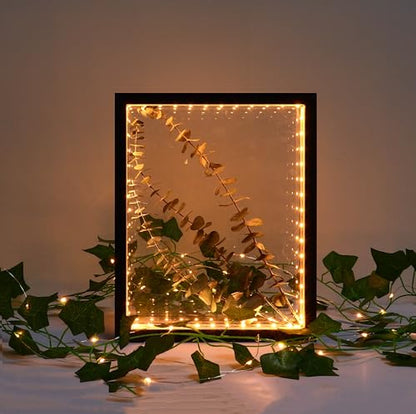 Shadow Box Frame with Lights 10'' ×8 '' Memory Boxes Keepsakes Display Case Dried Flower 3D Deep Picture Frame Memorial Gifts Memorabilia Medal Wedding Travel Baby Items (Black) - color: Black