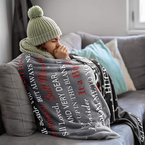 Xutapy Sympathy Gifts for Loss of Loved One, Memorial Blanket 60’’X50’’ | Memorial/Bereavement/Grief Gifts for Loss of Mom/Dad, Funeral/Remembrance/Condolences Gifts for Loss, Hug from Heaven Blanket