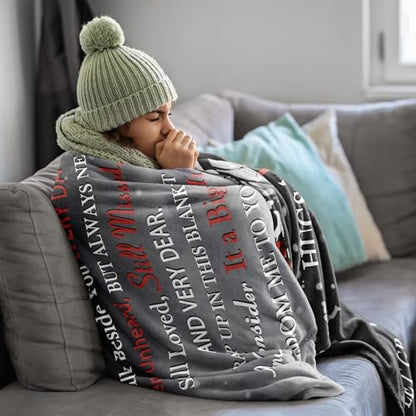 Xutapy Sympathy Gifts for Loss of Loved One, Memorial Blanket 60’’X50’’ | Memorial/Bereavement/Grief Gifts for Loss of Mom/Dad, Funeral/Remembrance/Condolences Gifts for Loss, Hug from Heaven Blanket